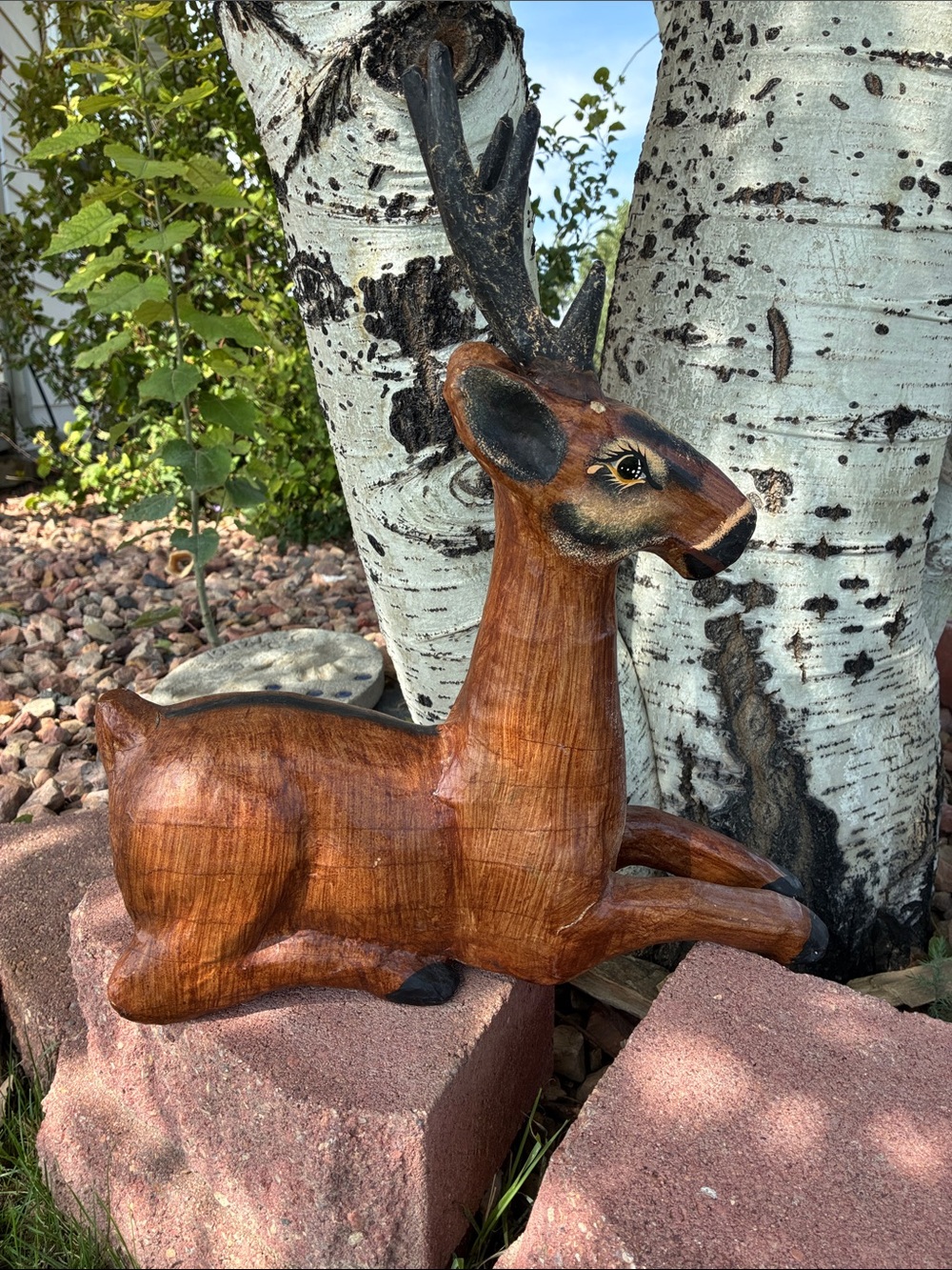 Vantage paper-mâché deer